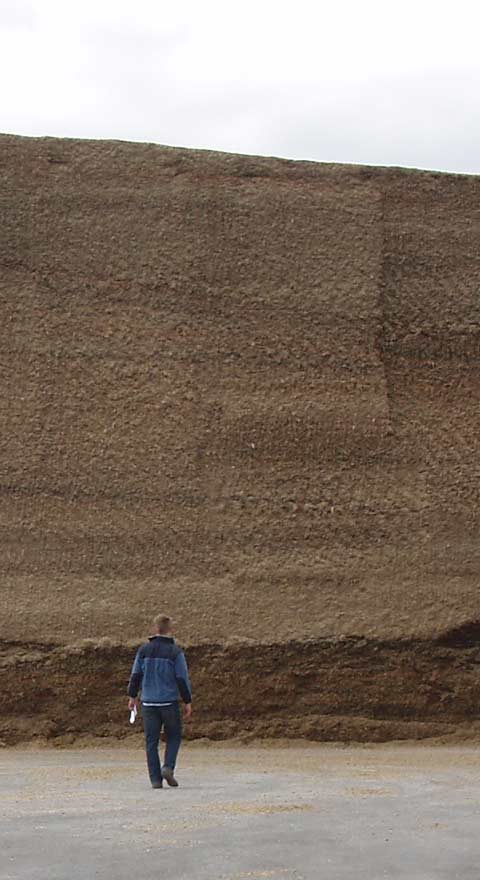 Large silage clamp